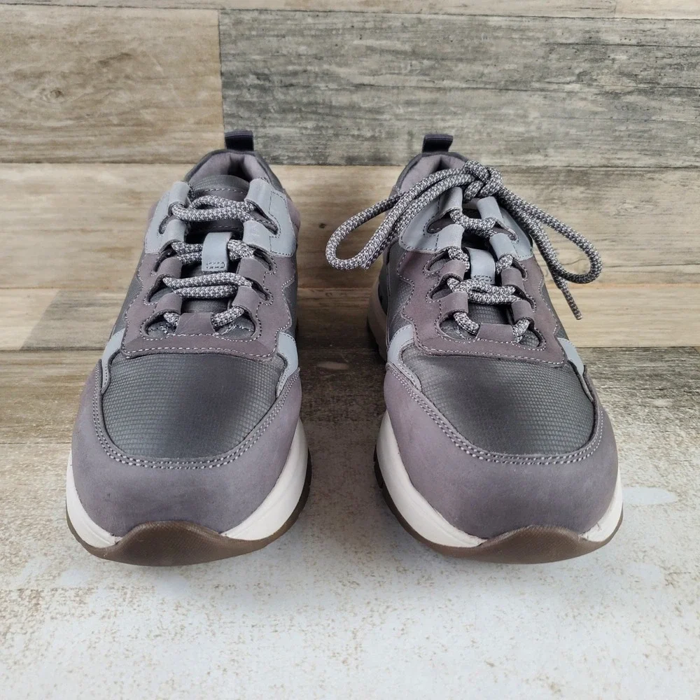 Rockport Works Pulse Tech Womens Work Shoes Sz 6 M Gray Leather Composite Toe